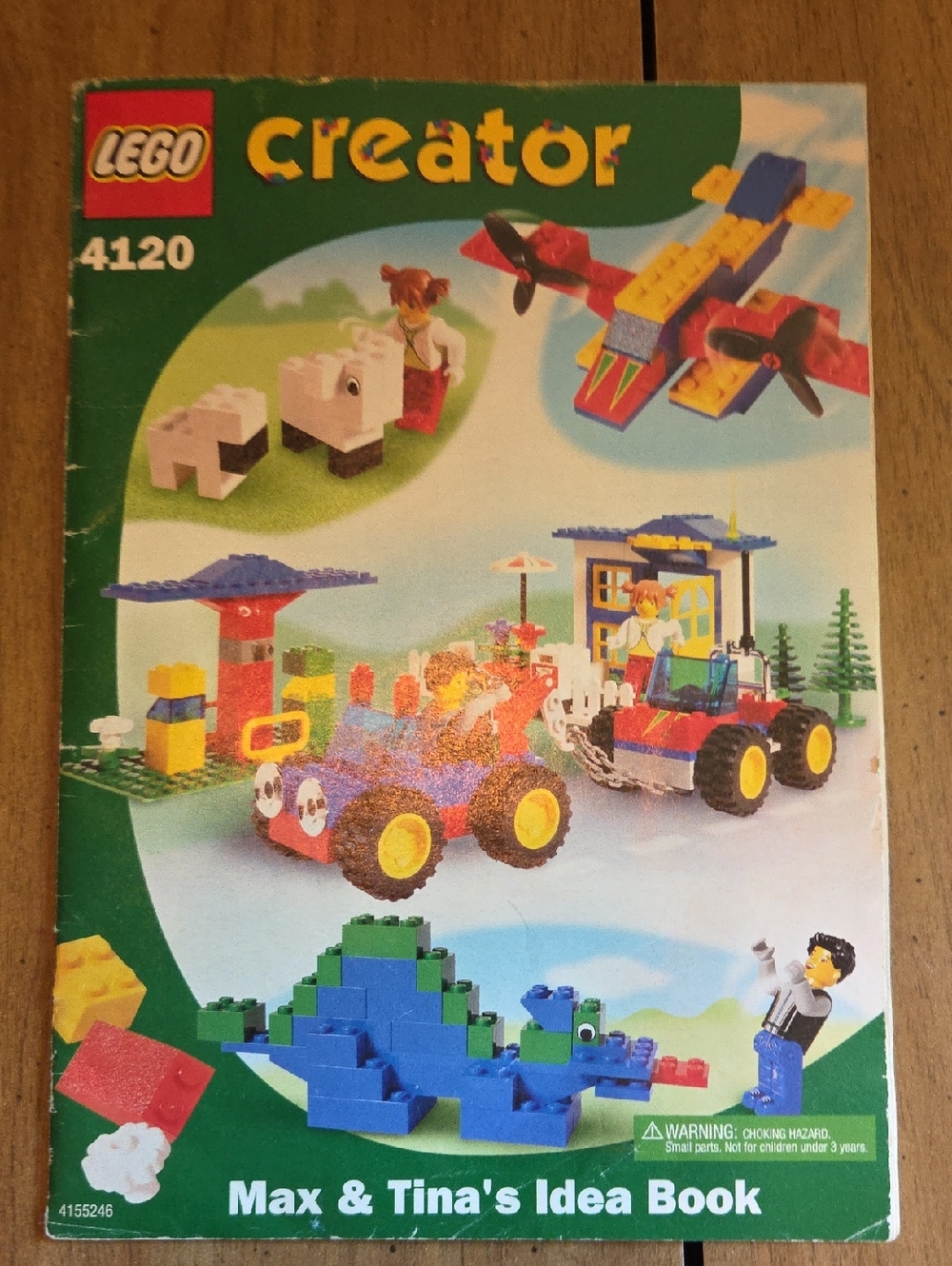 LEGO 4120 Creator Set with Blue, Red, Yellow, Green Elements Released in 2001